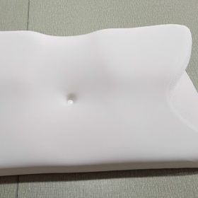 New Slow-rebound Zero-pressure Memory Foam Pillow (Option: White-Pillowcase)